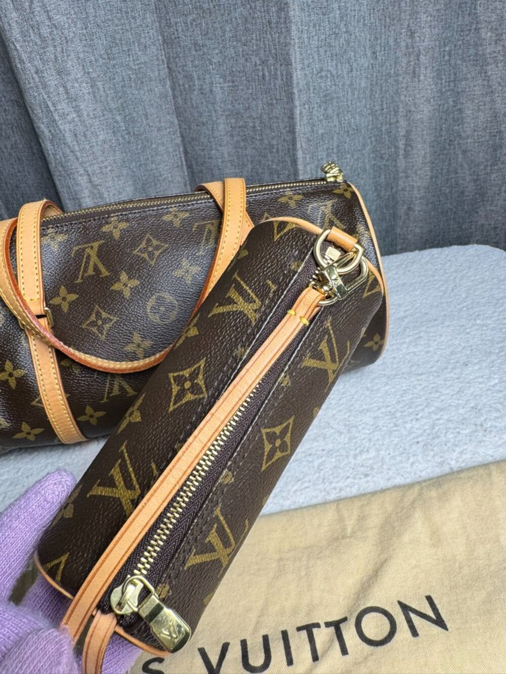 LOUIS VUITTON Authentic Papillon 30 in Monogram canvas For Mommy and daughter - Picture 15 of 16